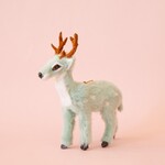 Sunshine Studios Fur Reindeer Ornament - Mint