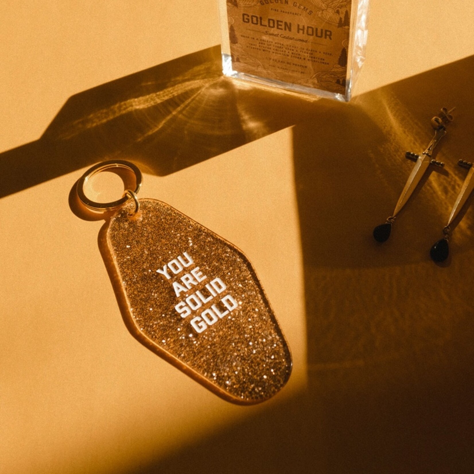 You Are Solid Gold Motel Key Chain