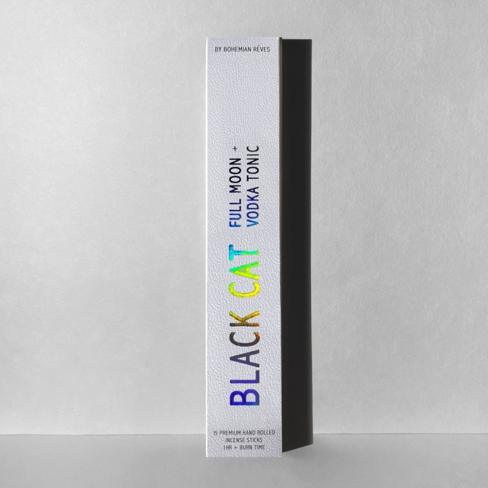 Black Cat, Full Moon + Vodka Tonic Hand Rolled Incense Stick