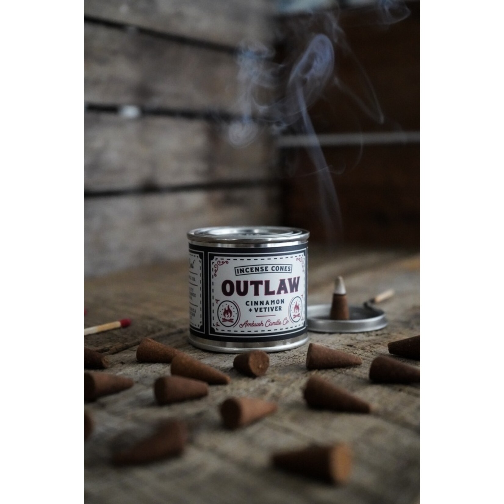 Outlaw Cinnamon + Vetiver Incense Cones