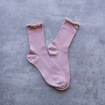 Wednesday Ruffle Socks - Pink