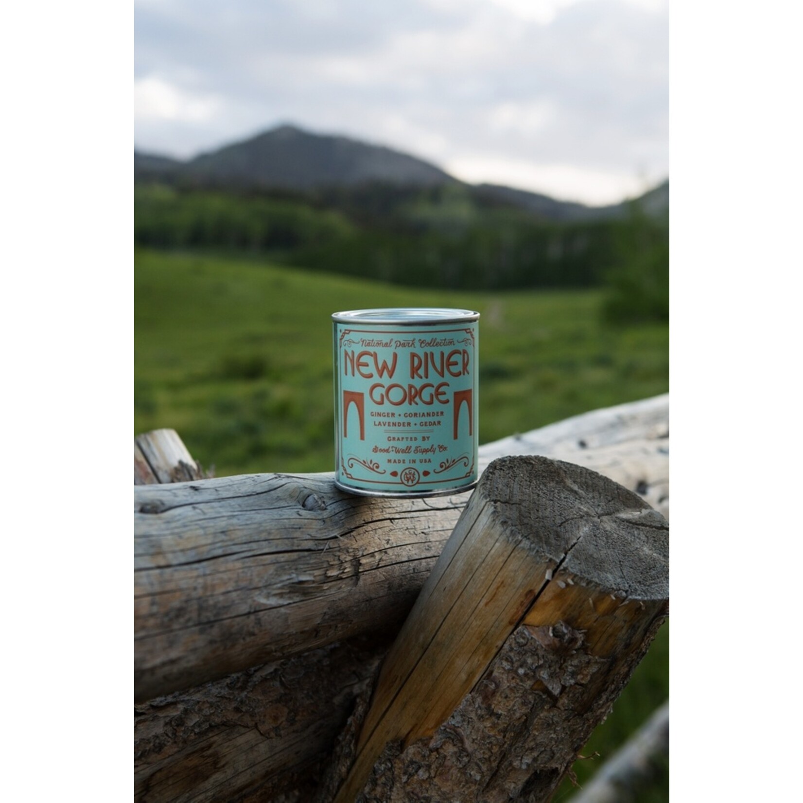 New River Gorge Candle 1/2 pint 45+ hr burn