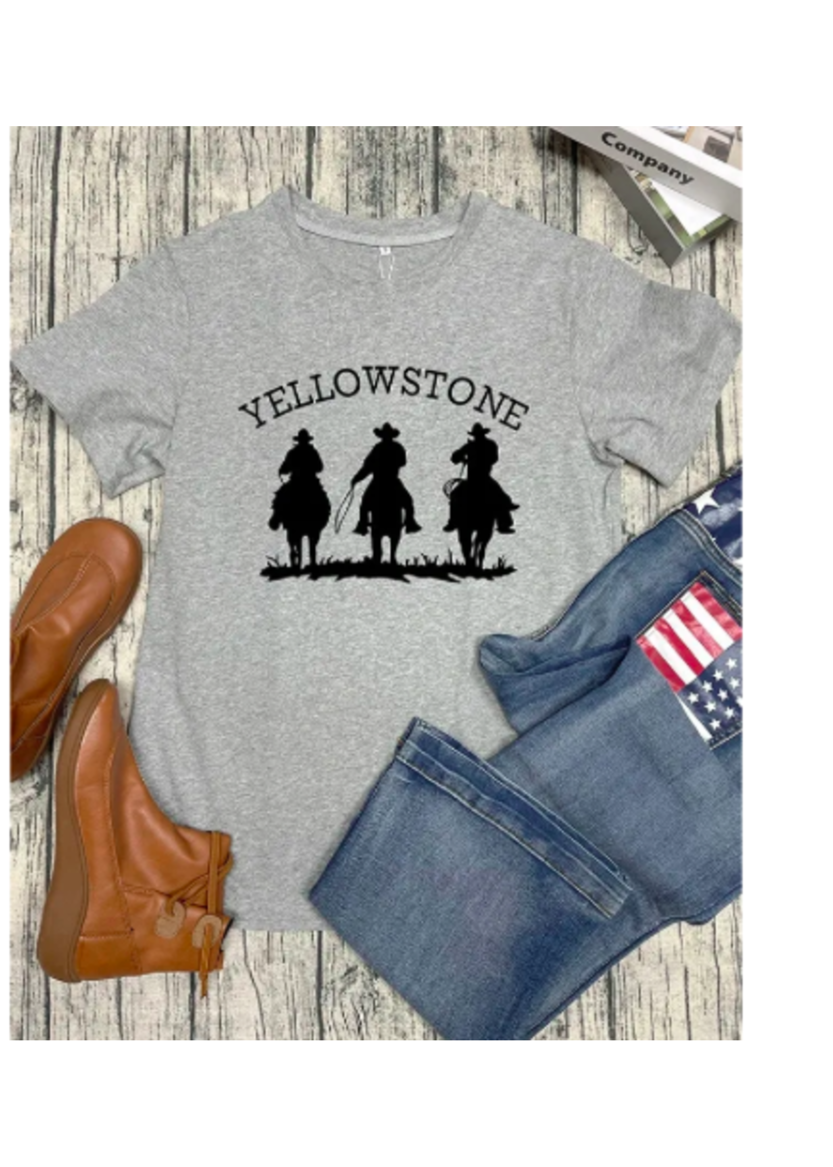 Yellowstone Cowboy Printed Short Sleeve Graphic Tee