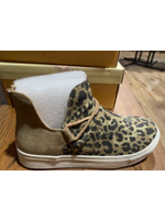 VERY G TAN LEOPARD HIGH TOP SHOE (SHIPPED WITHOUT BOX)