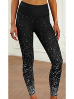 Dots Scattering Black Leggings