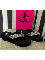 East Peoria Corkys Hardy Wedge Sandals