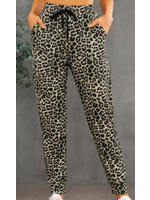 Leopard Print High Waist Slim-fit Pants