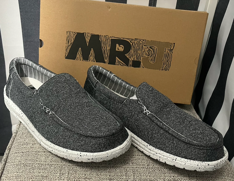 MR. J MR.J DONALD MENS DARK GREY SHOES Perfect Touch Boutique