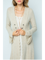 Vocal Natural Knit Long Jacket