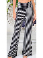 Sew In Love BLACK/IVORY FLARED OUT PANTS