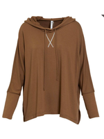 Dear Scarlett Mocha Knit Hoodie