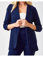 Dear Scarlett 3/4 Sleeve NAVY  Blazer