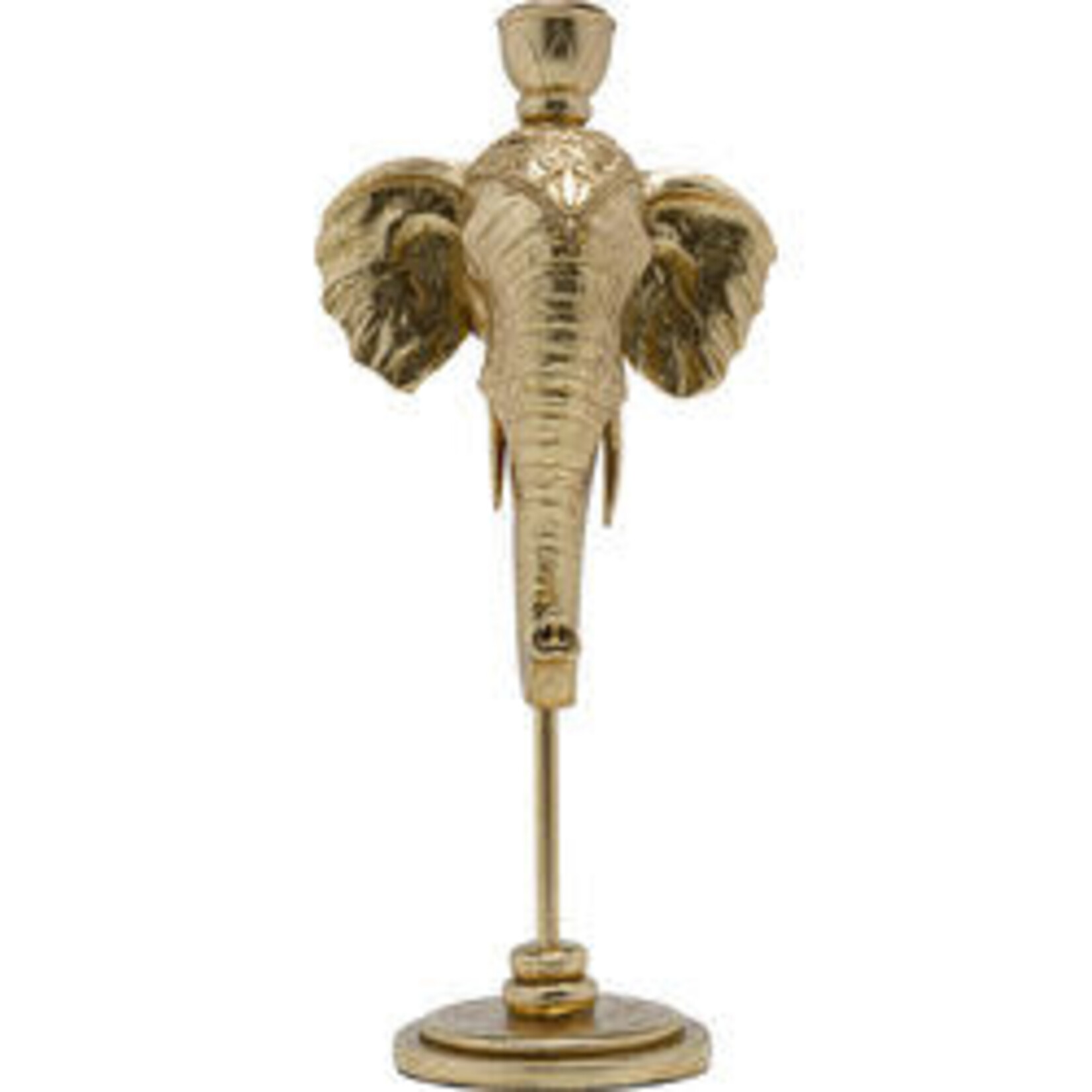 KARE DESIGN Candle Holder Elephant Head Gold 36cm