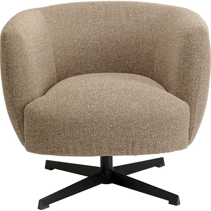 Swivel Armchair Peony Beige KAREMIAMI