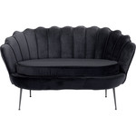 Sofa Water Lily 2-Seater Black Black