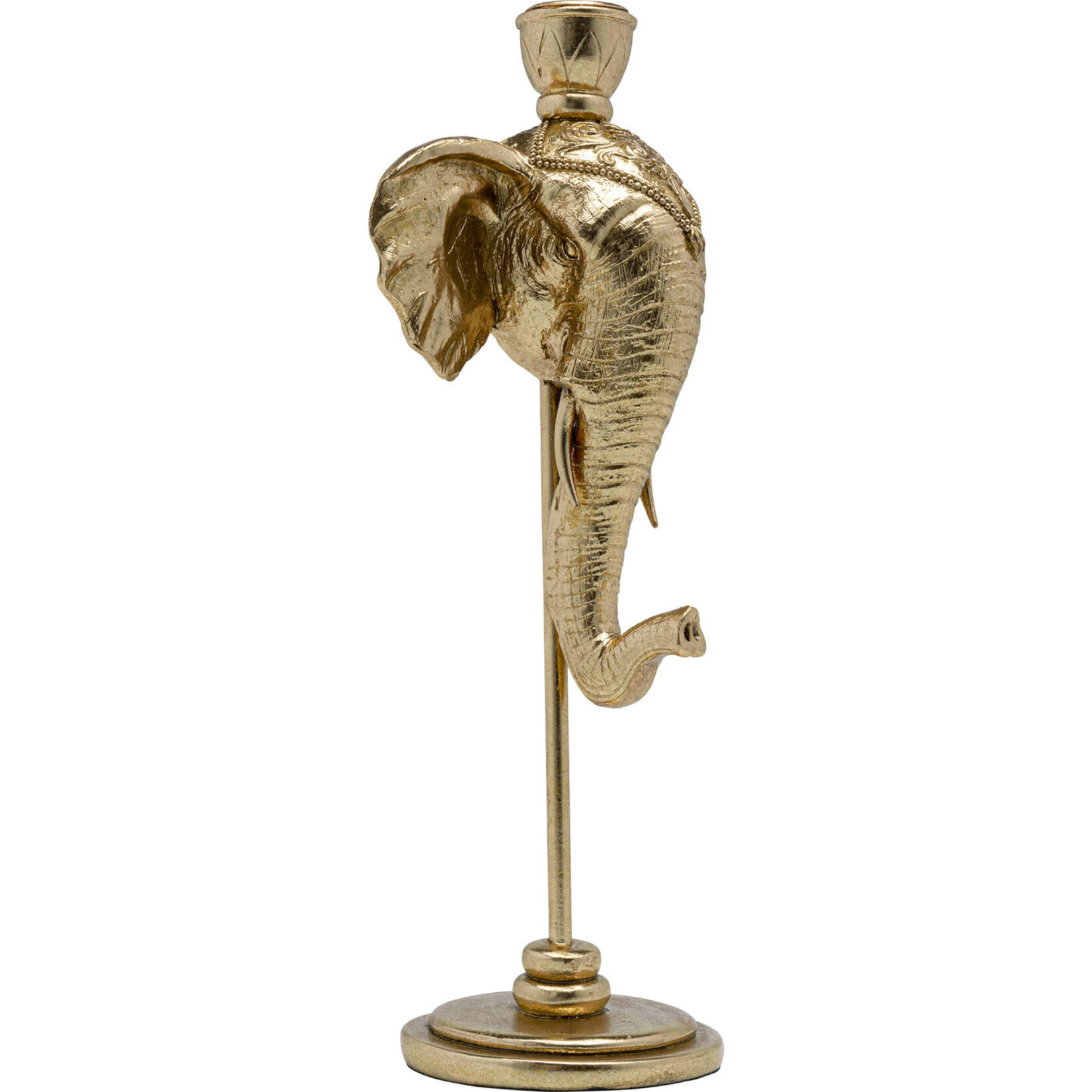 KARE DESIGN Candle Holder Elephant Head Gold 36cm