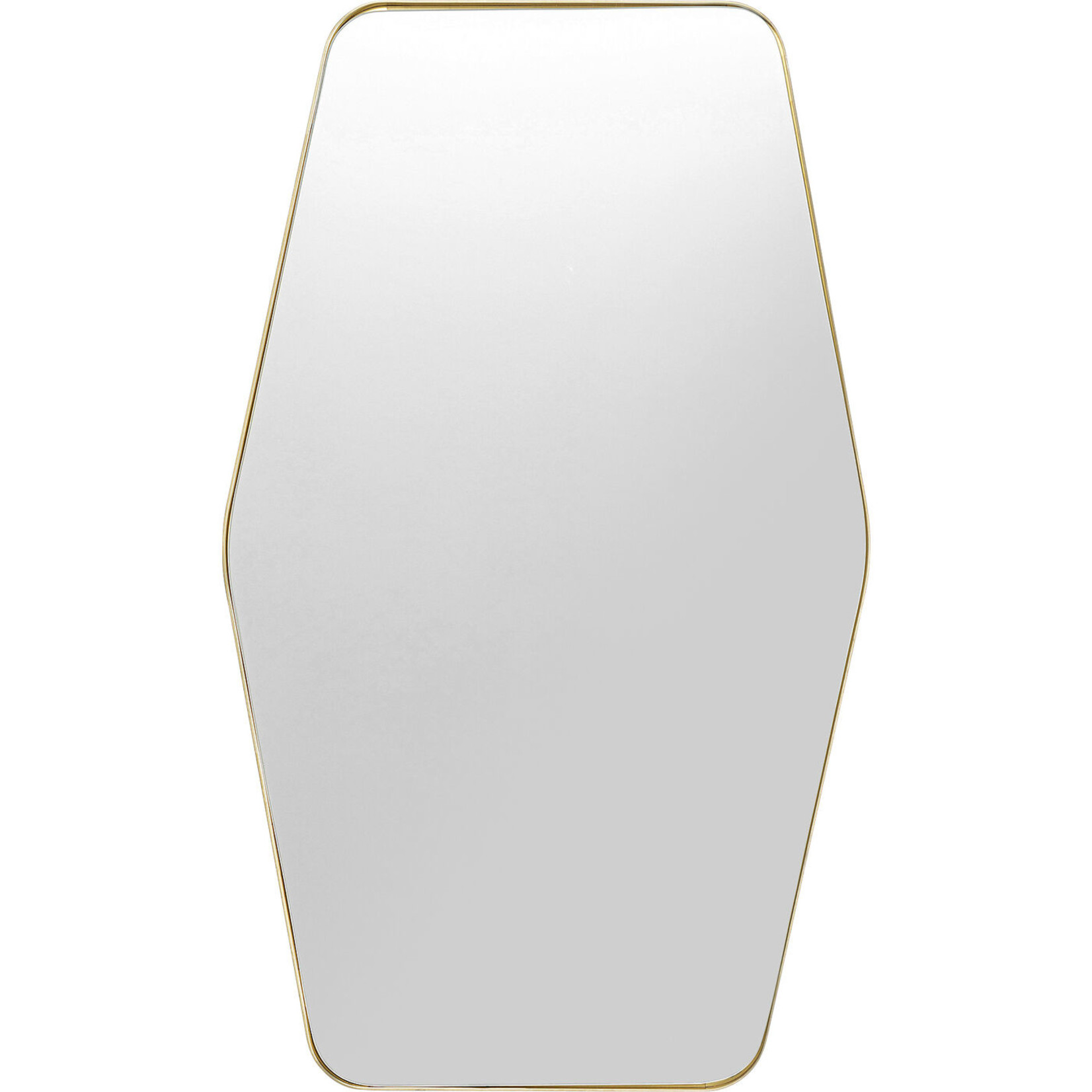 KARE DESIGN Wall Mirror Shape Hexagon Brass 64x95cm