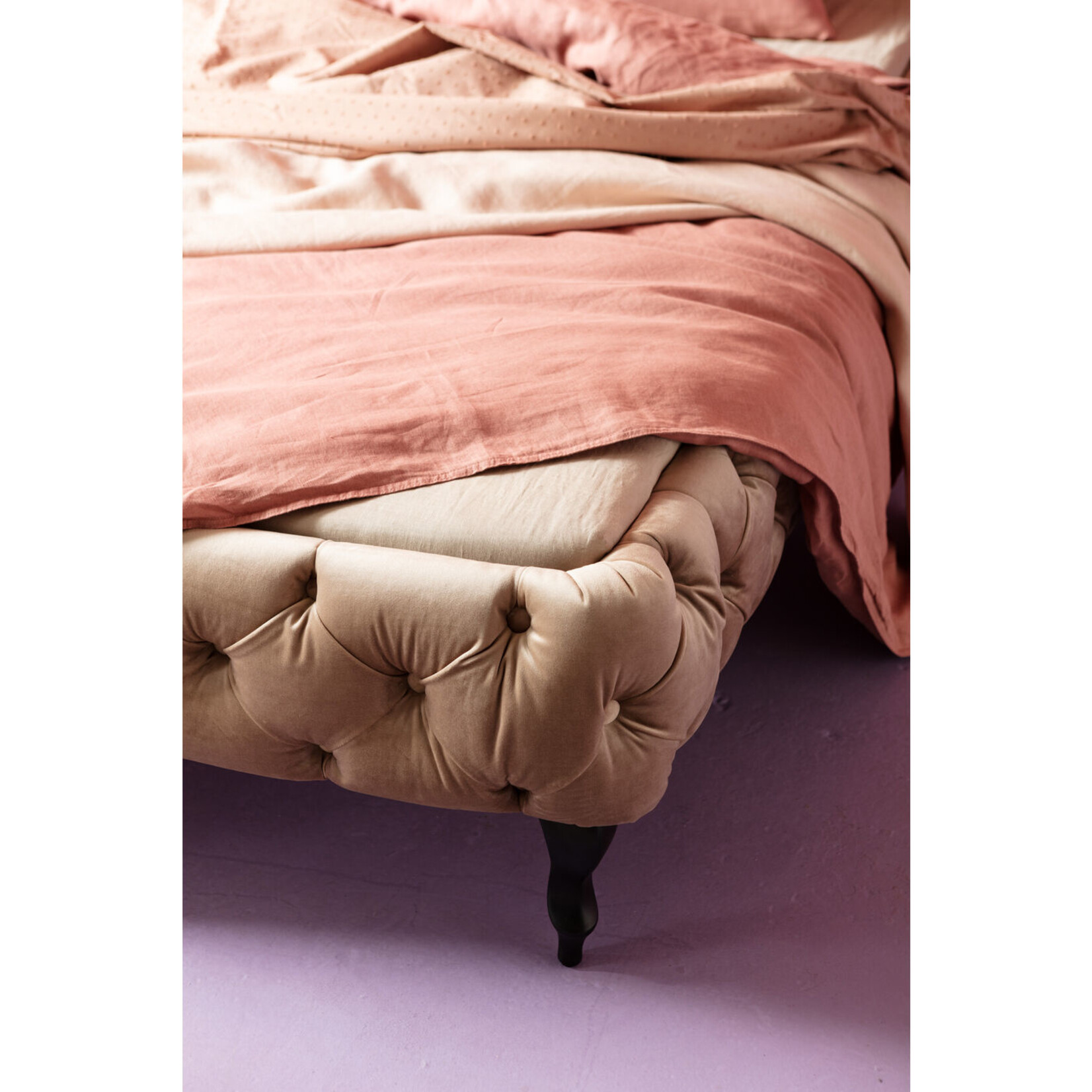 Bed Desire Velvet Ecru 180x200cm