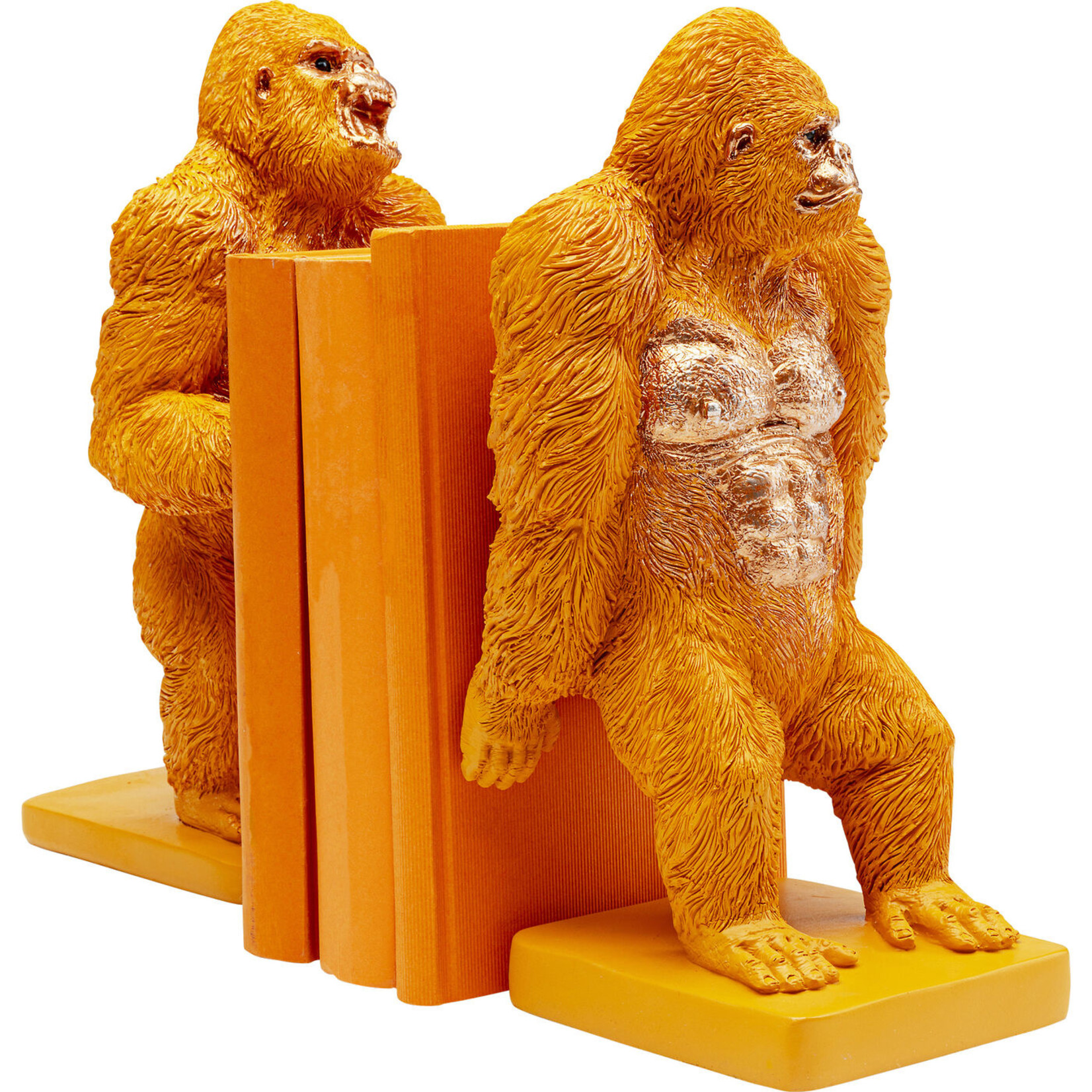 KARE DESIGN Bookend Gorilla Orange (2/Set)