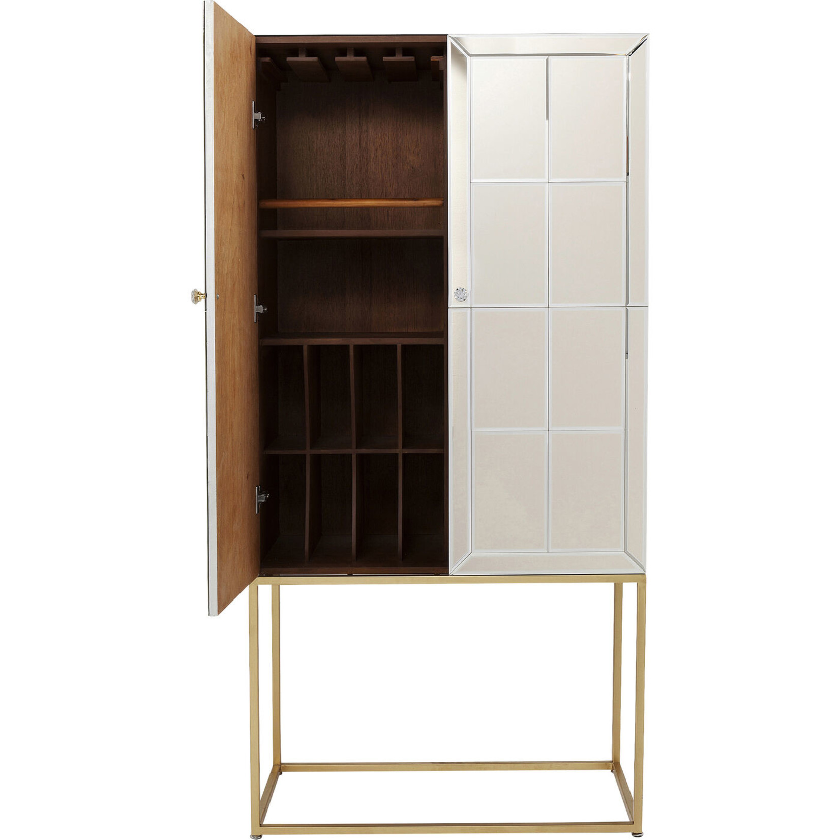 Bar Cabinet Luxury Champagne 89x181cm