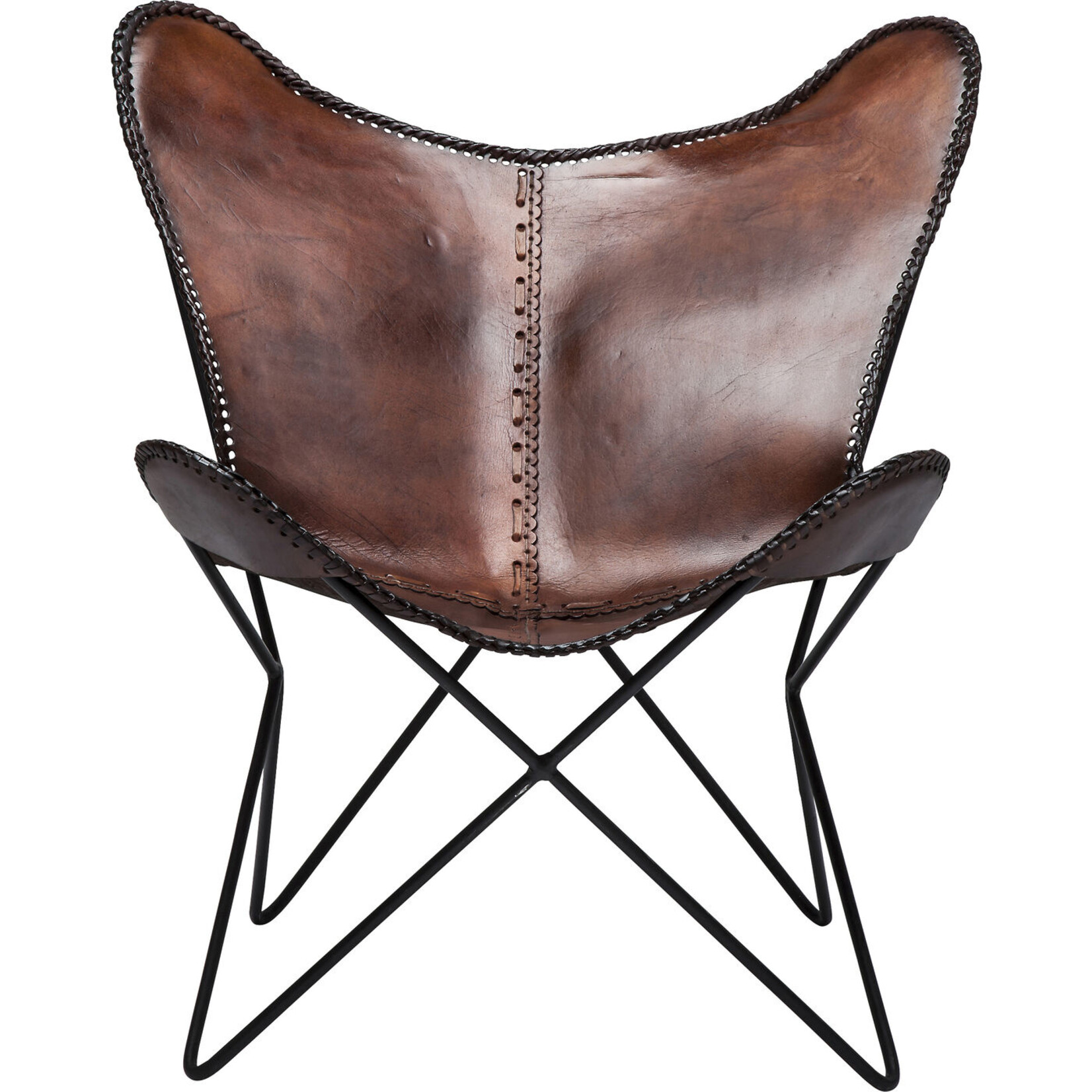 KARE DESIGN Armchair Butterfly Brown Econo