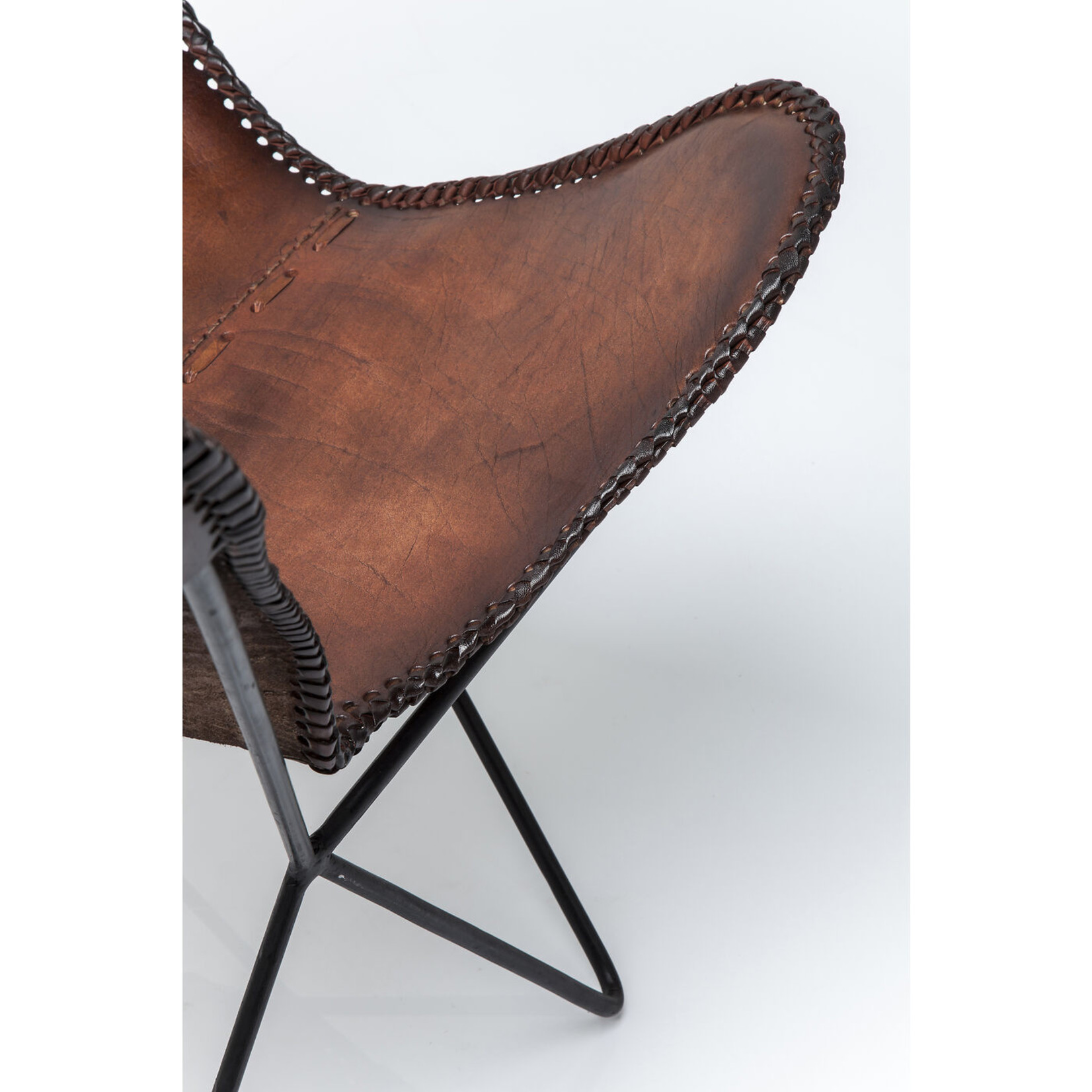 KARE DESIGN Armchair Butterfly Brown Econo