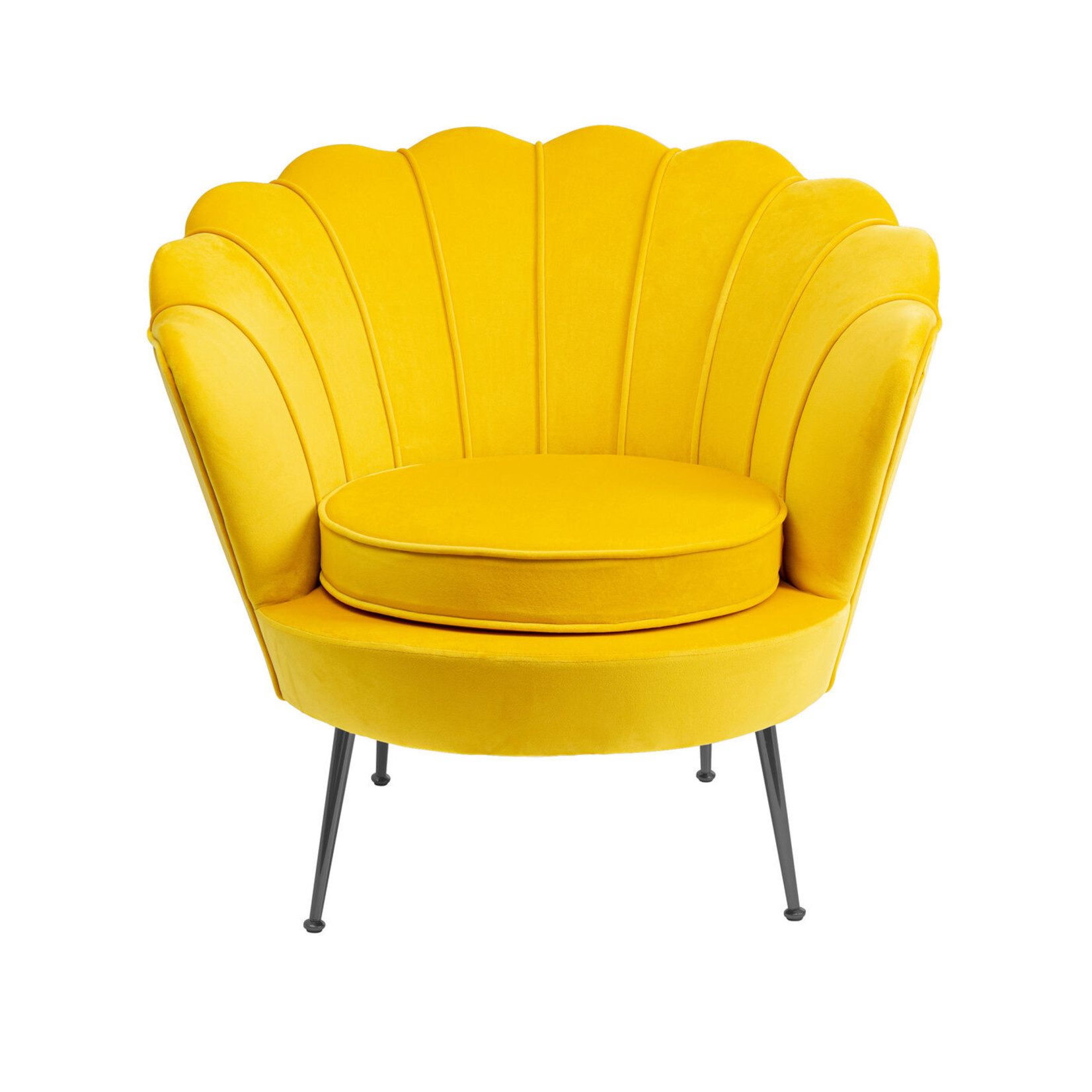 Armchair Water Lily Black Yellow