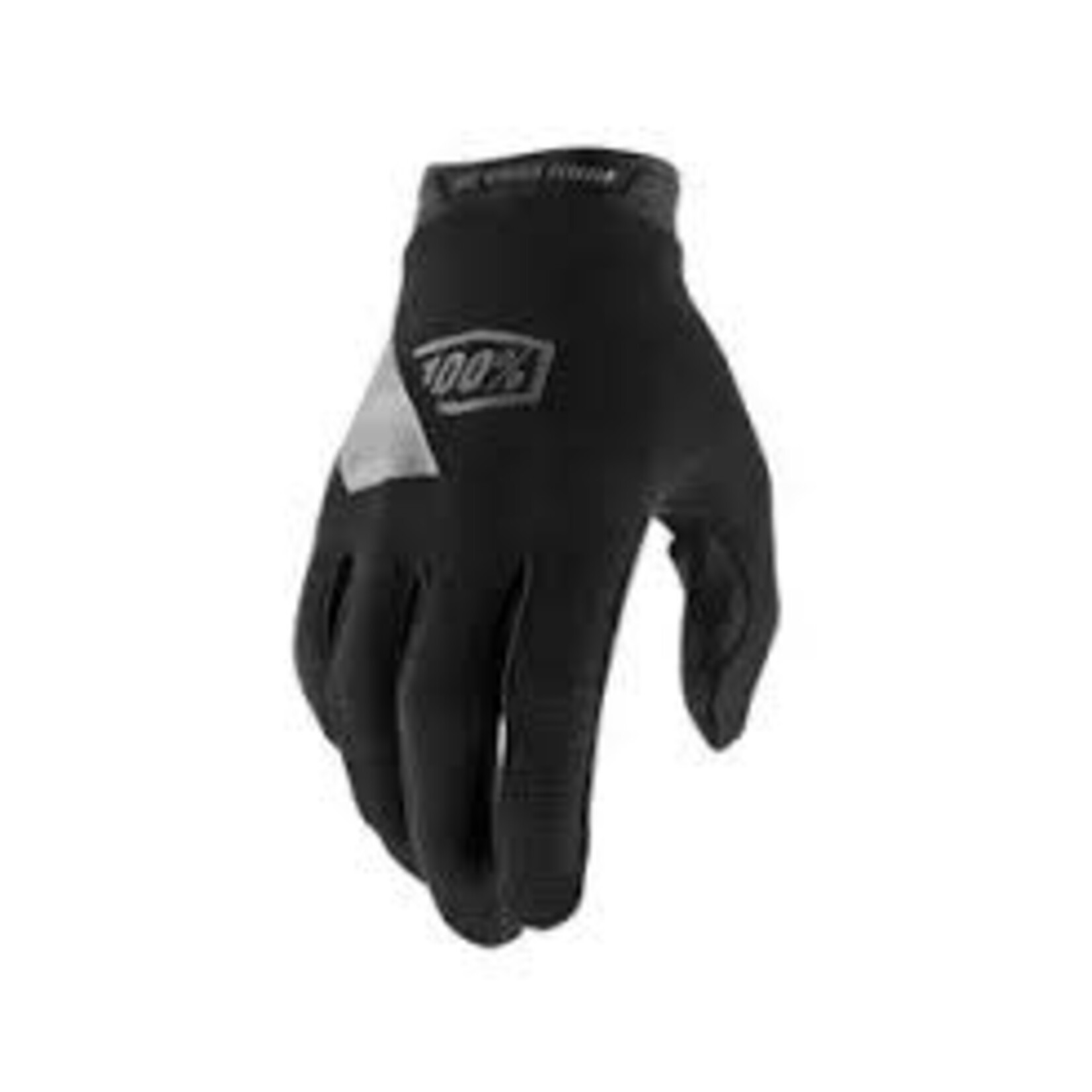 100 Percent RIDECAMP Youth Gloves Black/Charcoal - L