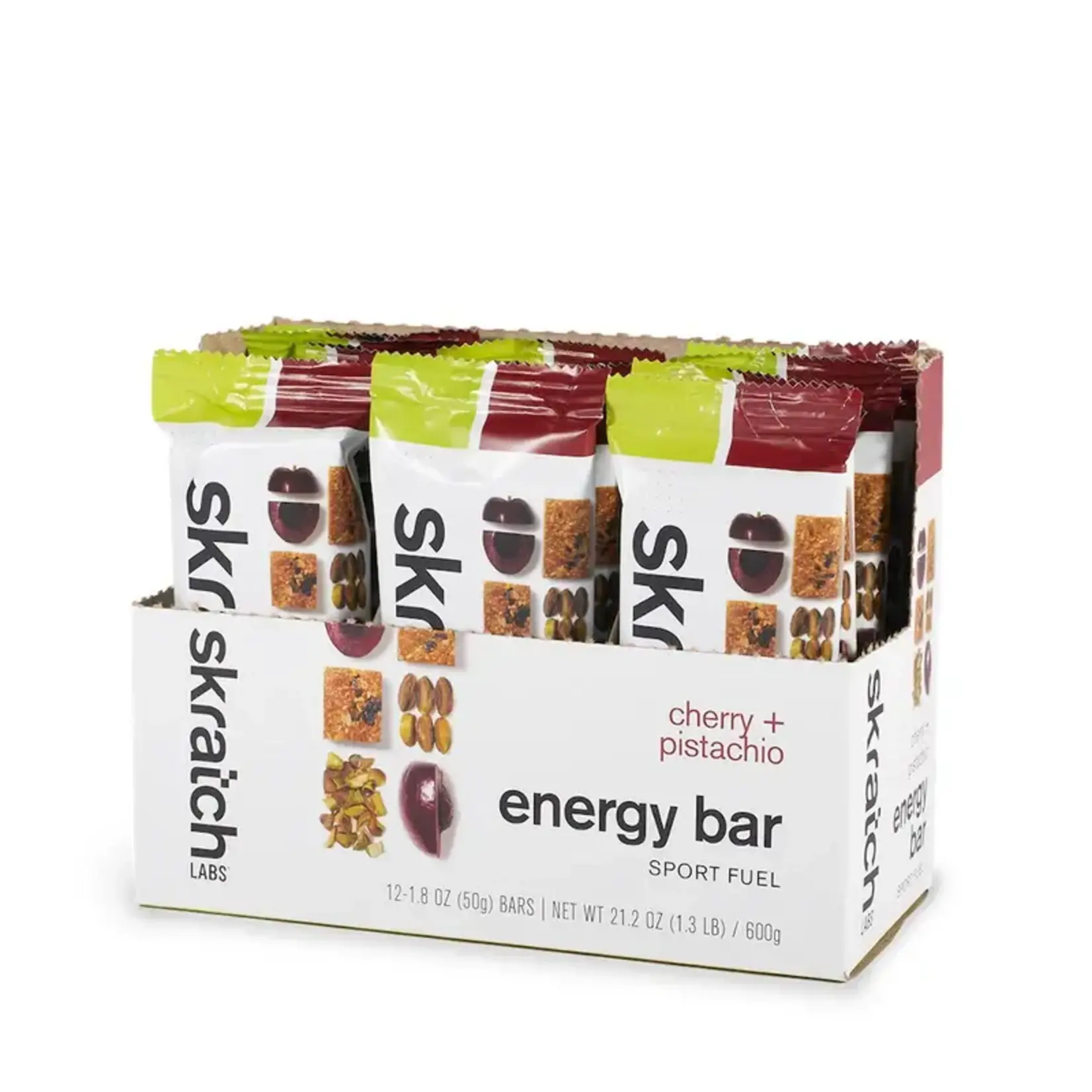 Skratch Labs Energy Bar Sport Fuel, Cherry + Pistachio, 50g, Single Serving