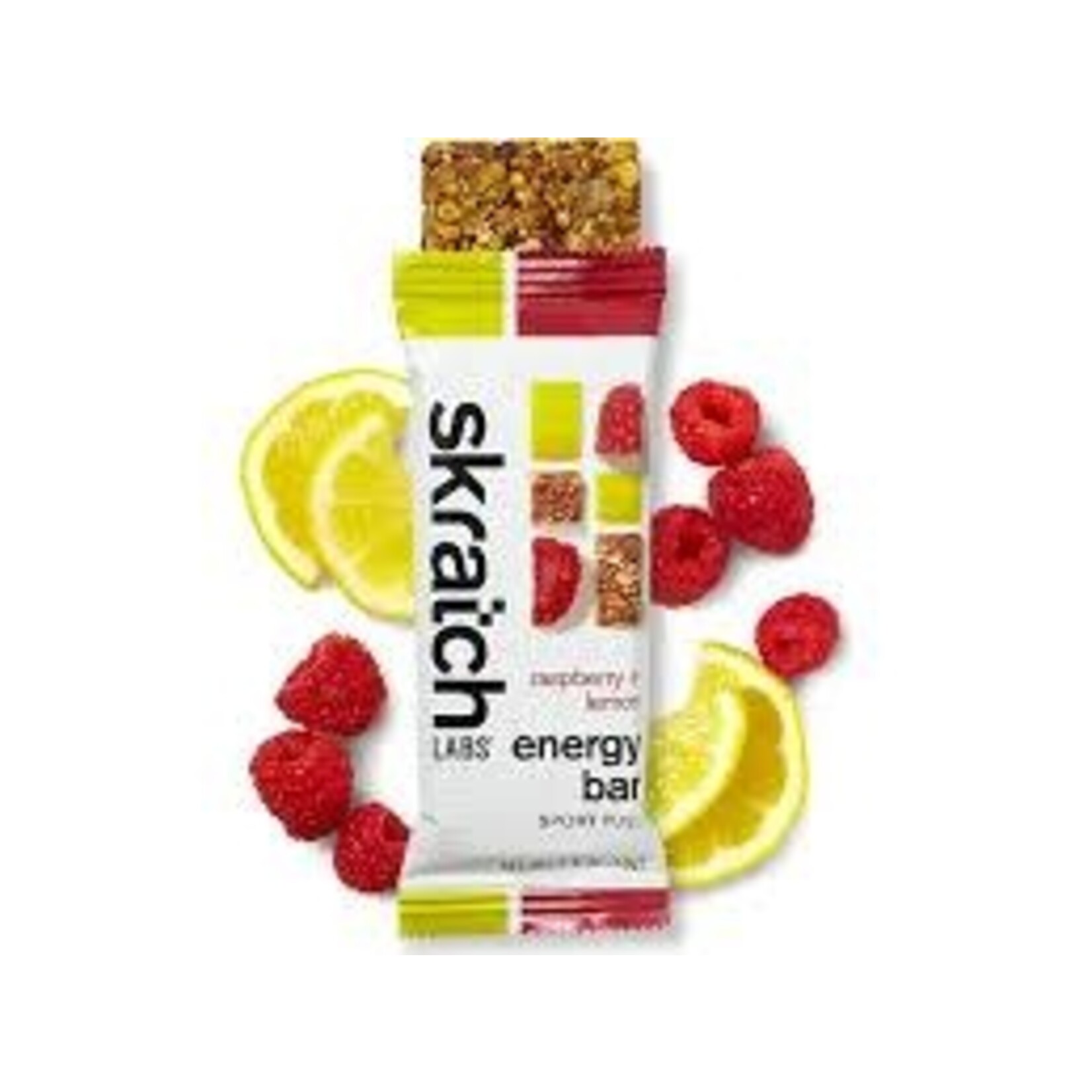 Skratch Labs Energy Bar Sport Fuel, Raspberry + Lemon, 50g, Single Serving
