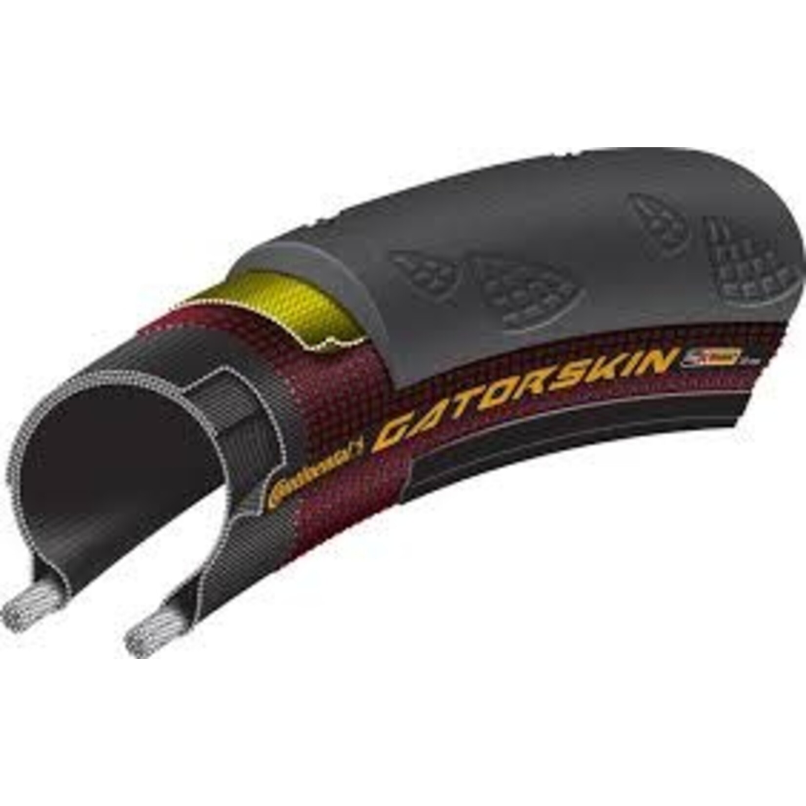 Continental Continental Gatorskin Tire - 700 x 28, Clincher, Folding, Black, PolyX Breaker
