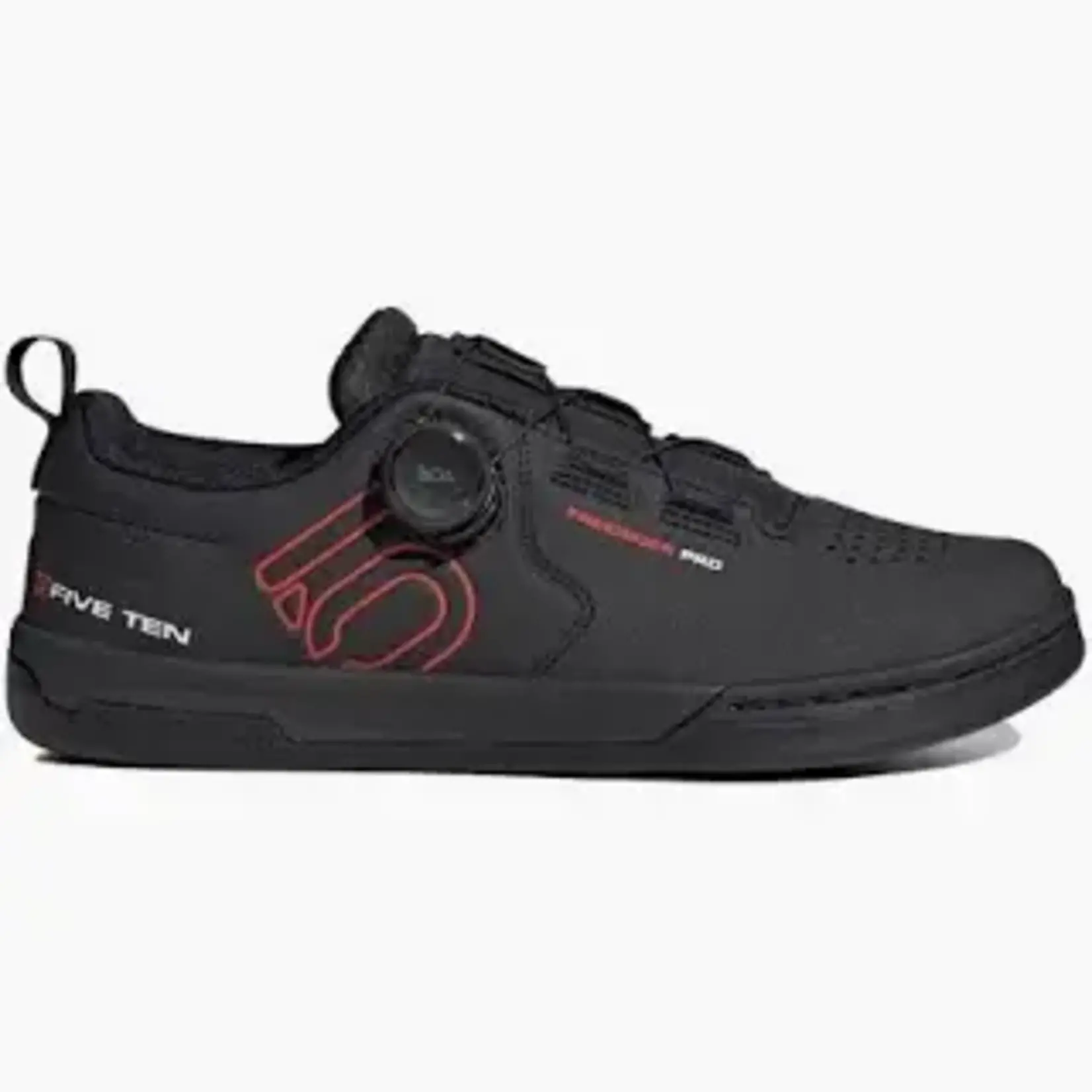 Five Ten Five Ten Freerider Pro BOA Flat Shoes - Men's, Core Black/Red/FTWR White, 10.5