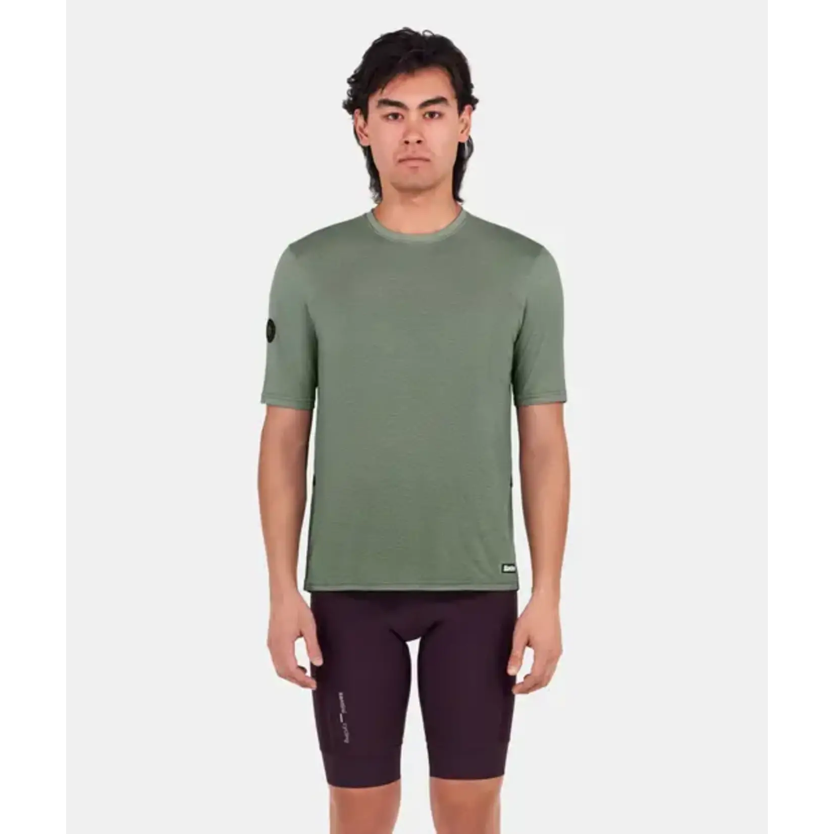 SANTINI t-shirt technique Delta Line - Homme Vert Militaire  M