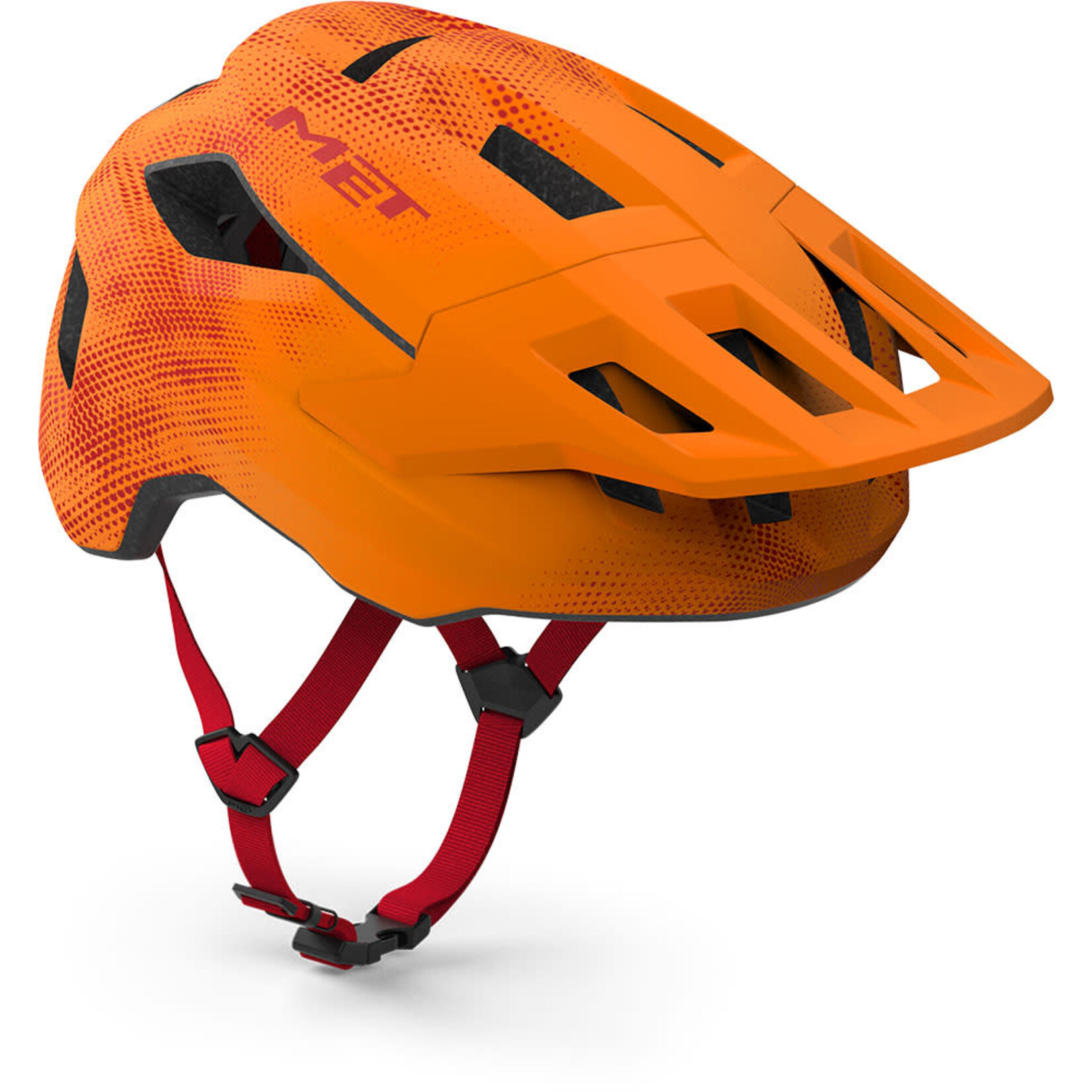 MET Helmets MET Shelter Youth Helmet - Orange/Red, Universal