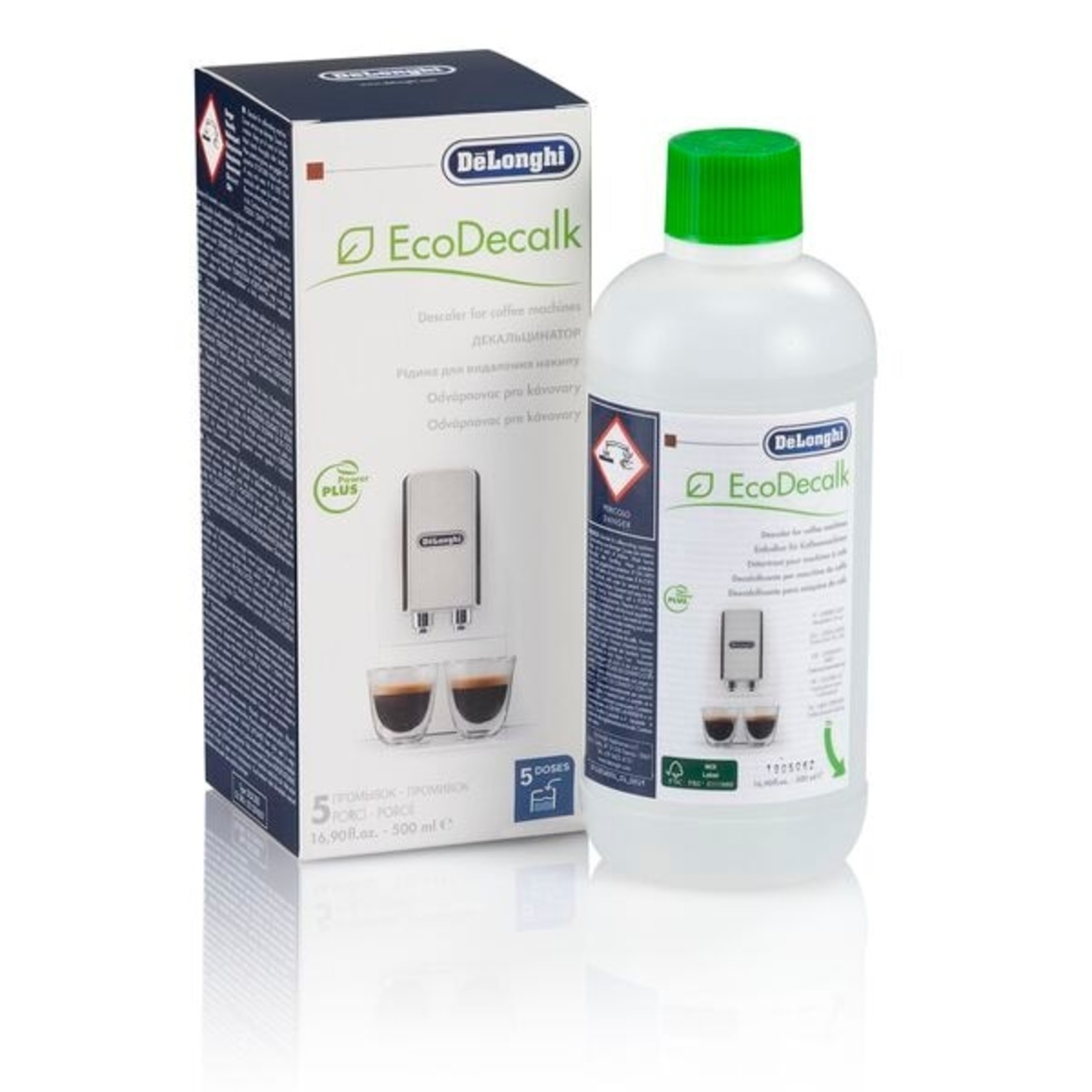 De'Longhi Detartrant EcoDecalk DLSC500, Écologique, 500mL pour