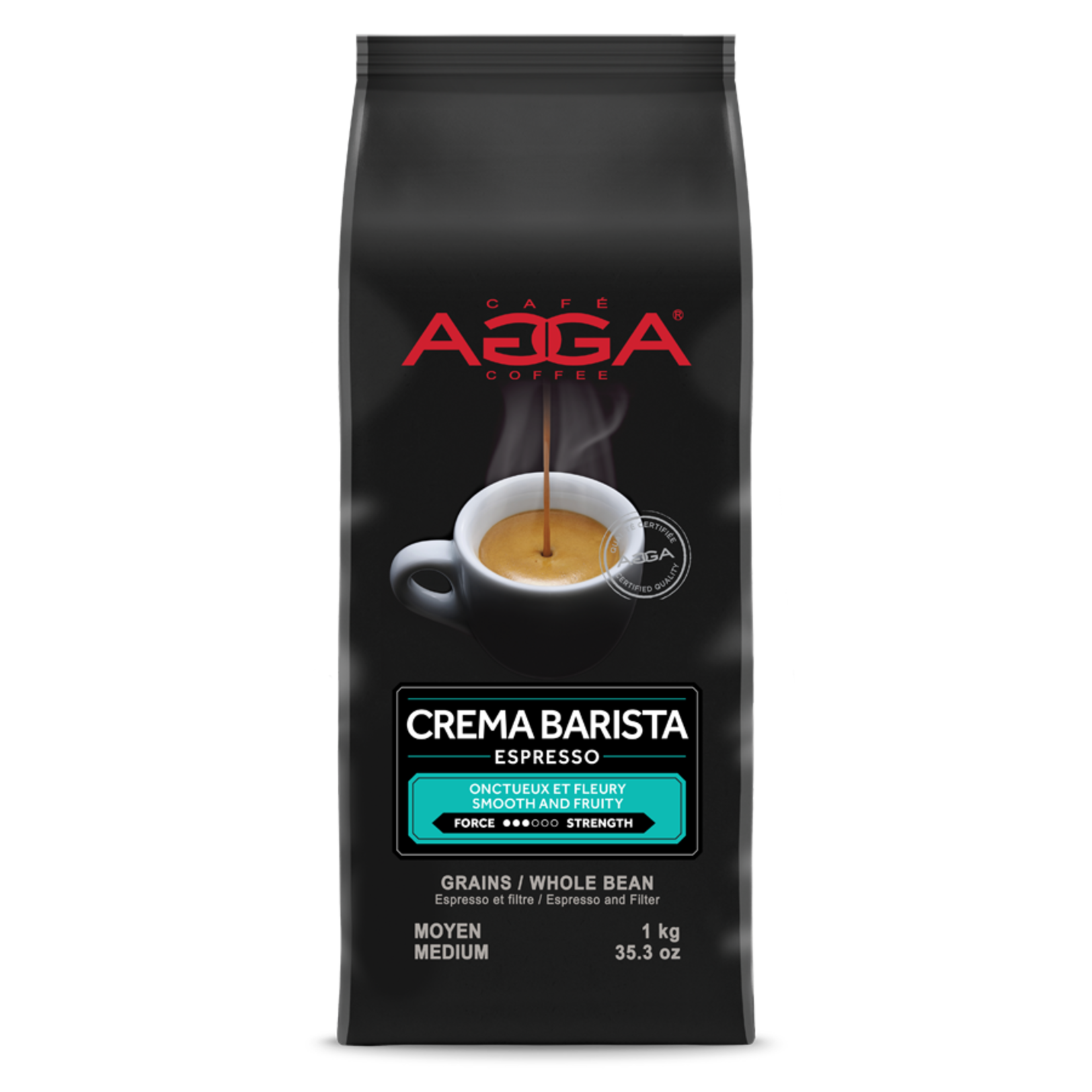 AGGA CB510000G03 - CREMA BARISTA EN GRAINS 1kg AGGA
