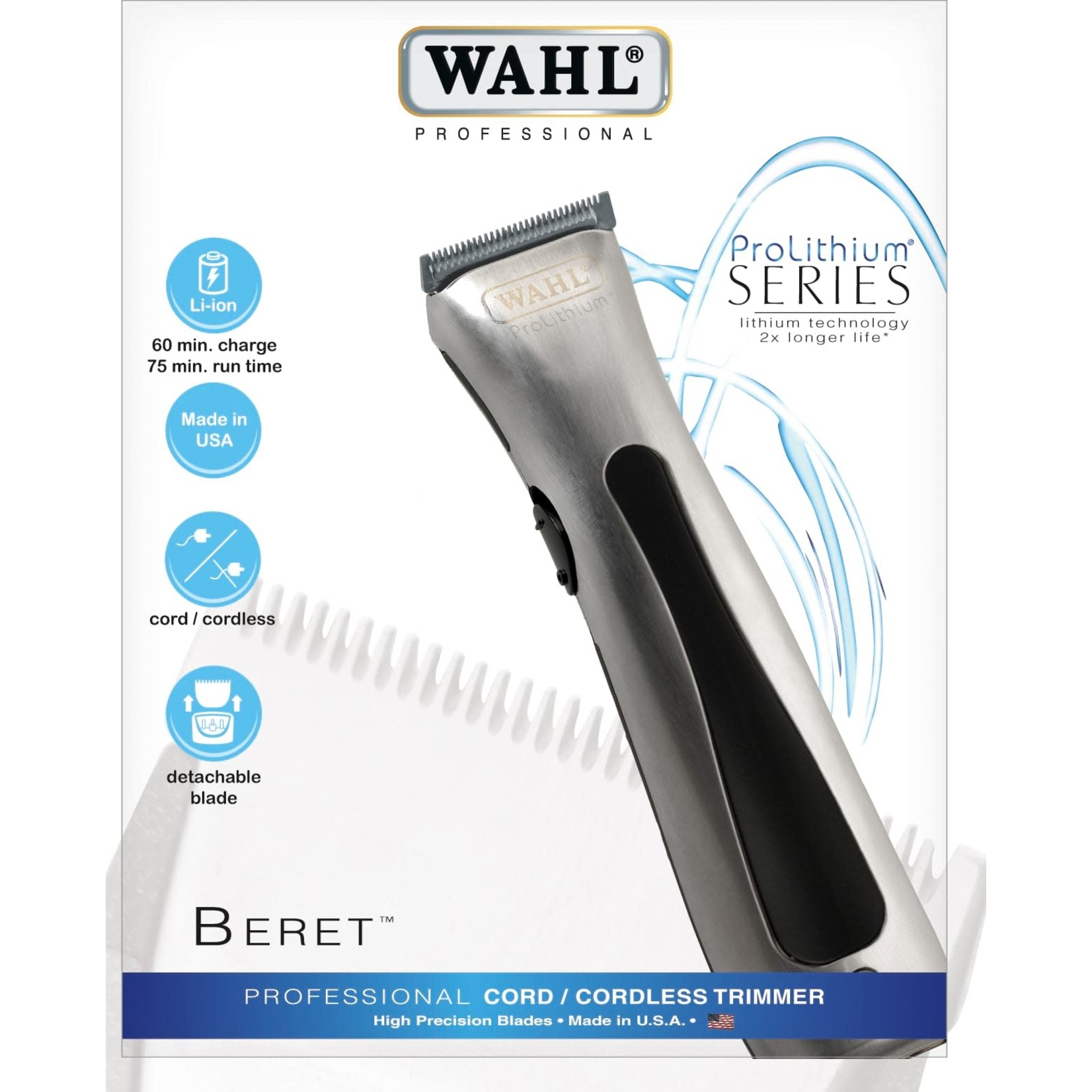 WAHL 56308 - TONDEUSE DE FINITION AU LITHIUM-ION BERET WAHL
