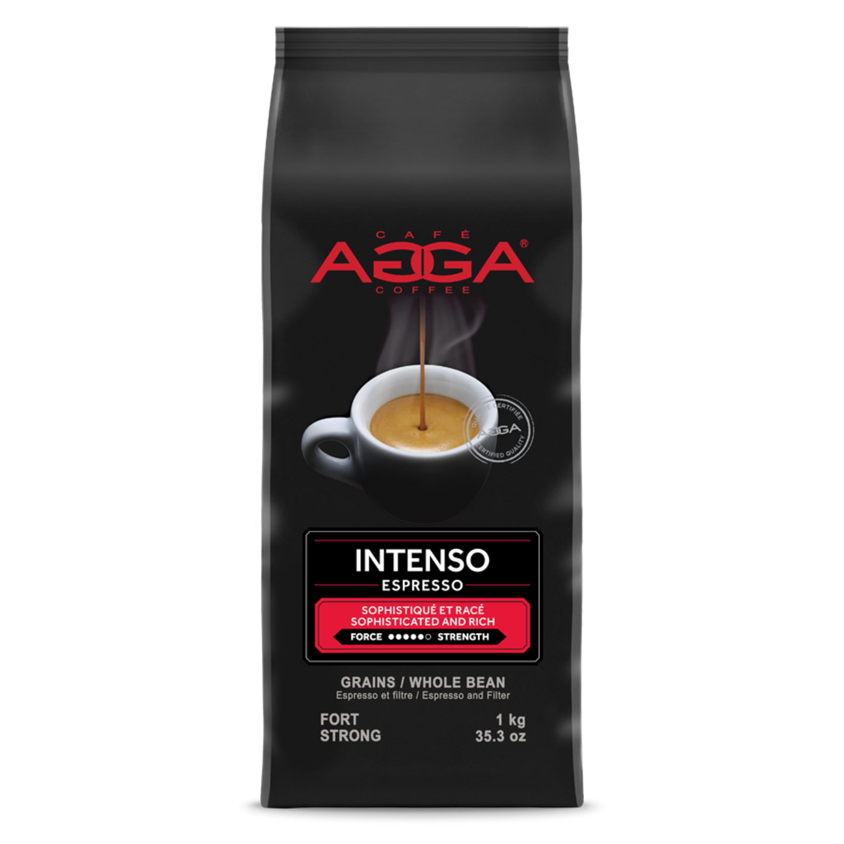 AGGA IN510000G34 - AGGA CAFE ESPRESSO INTENSO GRAINS 1KG