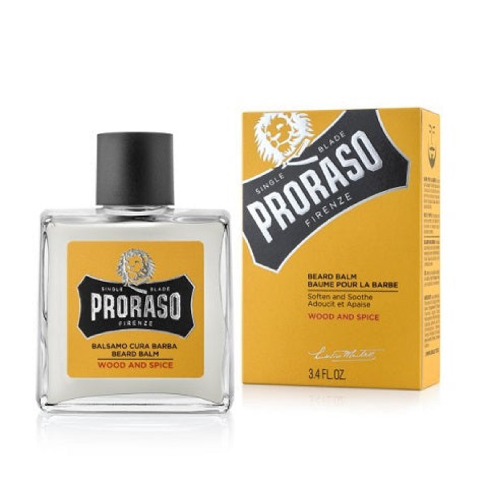 PRORASO P165  - BAUME A BARBE BOIS ET EPICE 100ml PRORASO