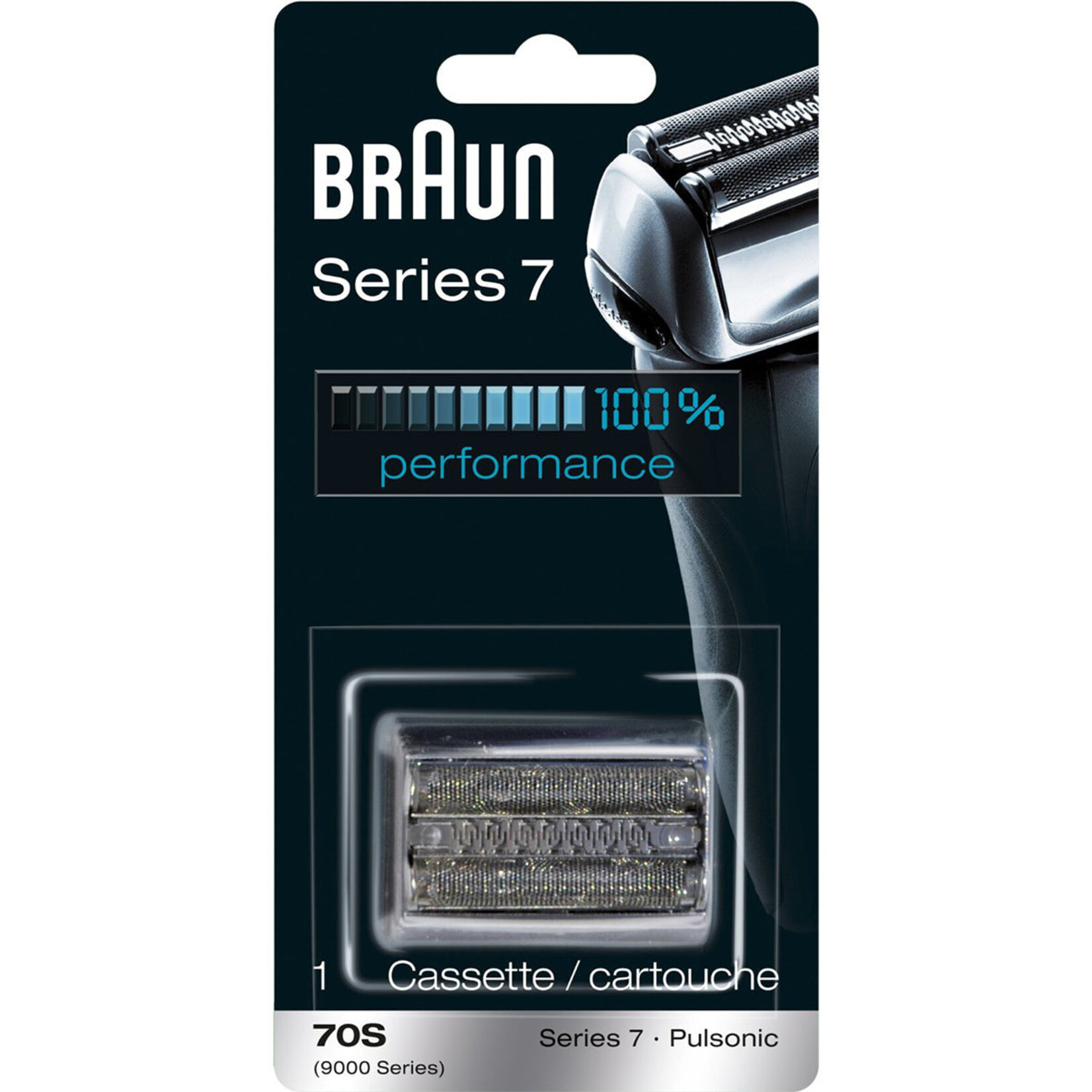 BRAUN 70S - GRILLE/COUTEAU 70S ARGENT