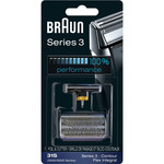 BRAUN 31S  -GRILLE/COUTEAU 31S ARGENT ND