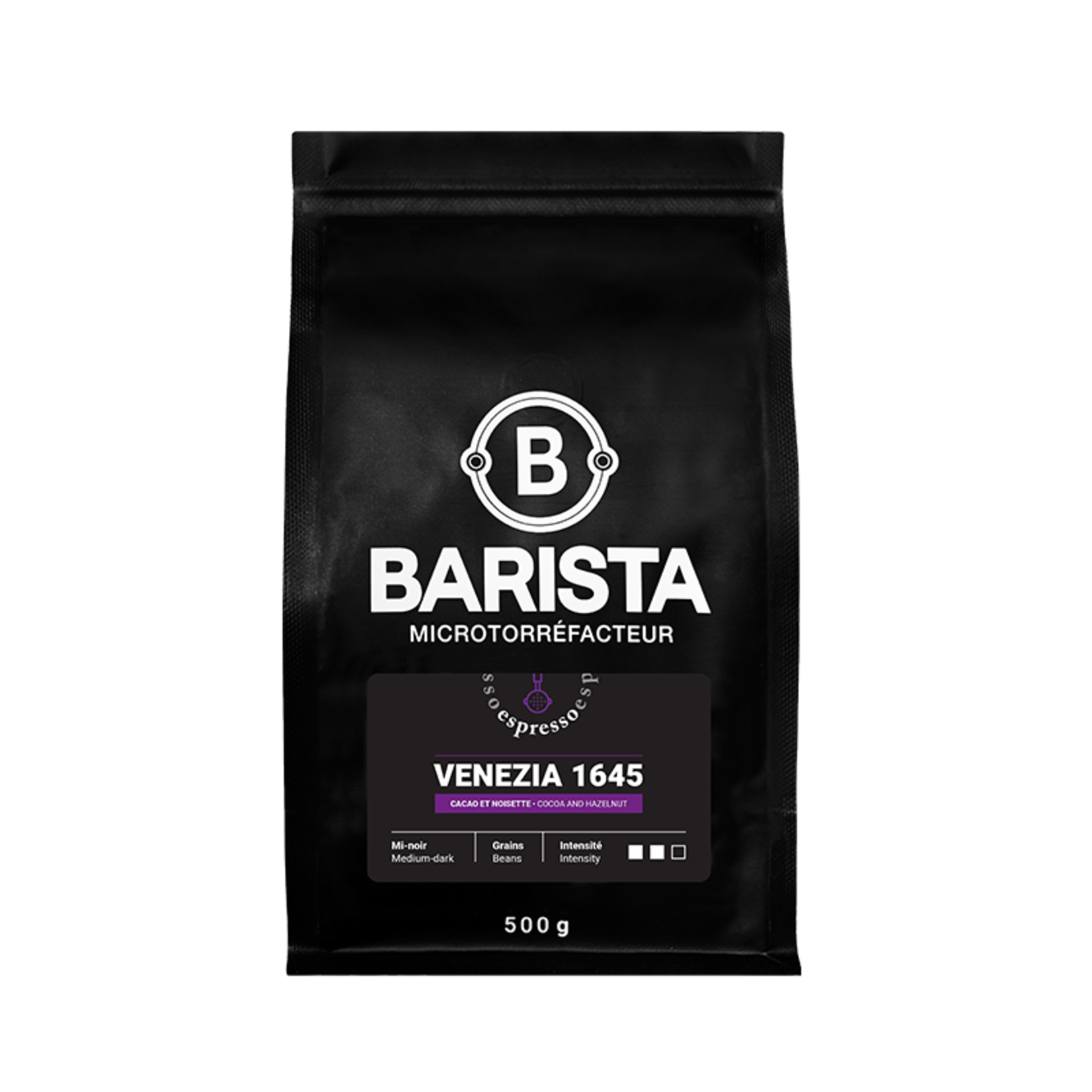 BARISTA VENEZIA500G - VENEZIA 1645 EN GRAINS 500g BARISTA