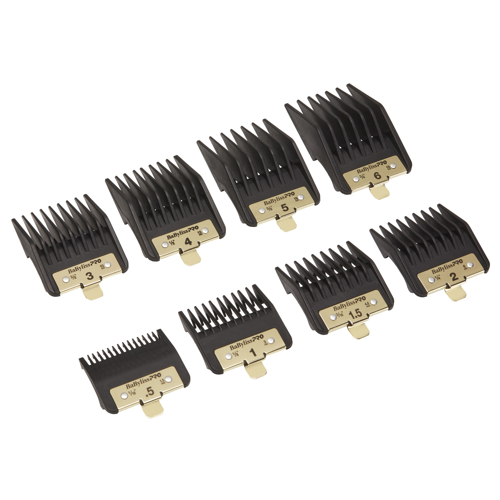 BABYLISS PRO FXPCG - ENSEMBLE DE 8 GUIDES DE COUPE ( 1.5mm - 19mm ) BABYLISS PRO