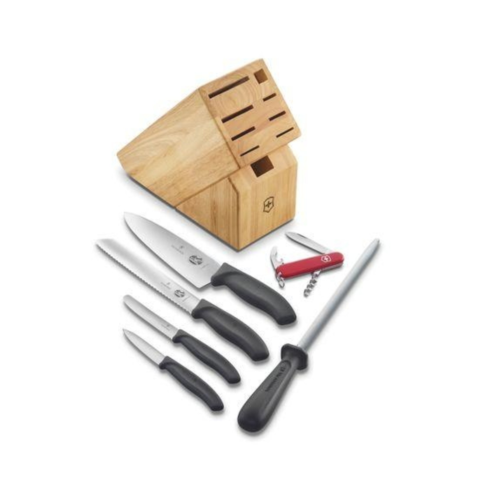 VICTORINOX 6.7600.7-X2 - ENSEMBLE DE 7 PIECES AVEC BLOC VICTORINOX