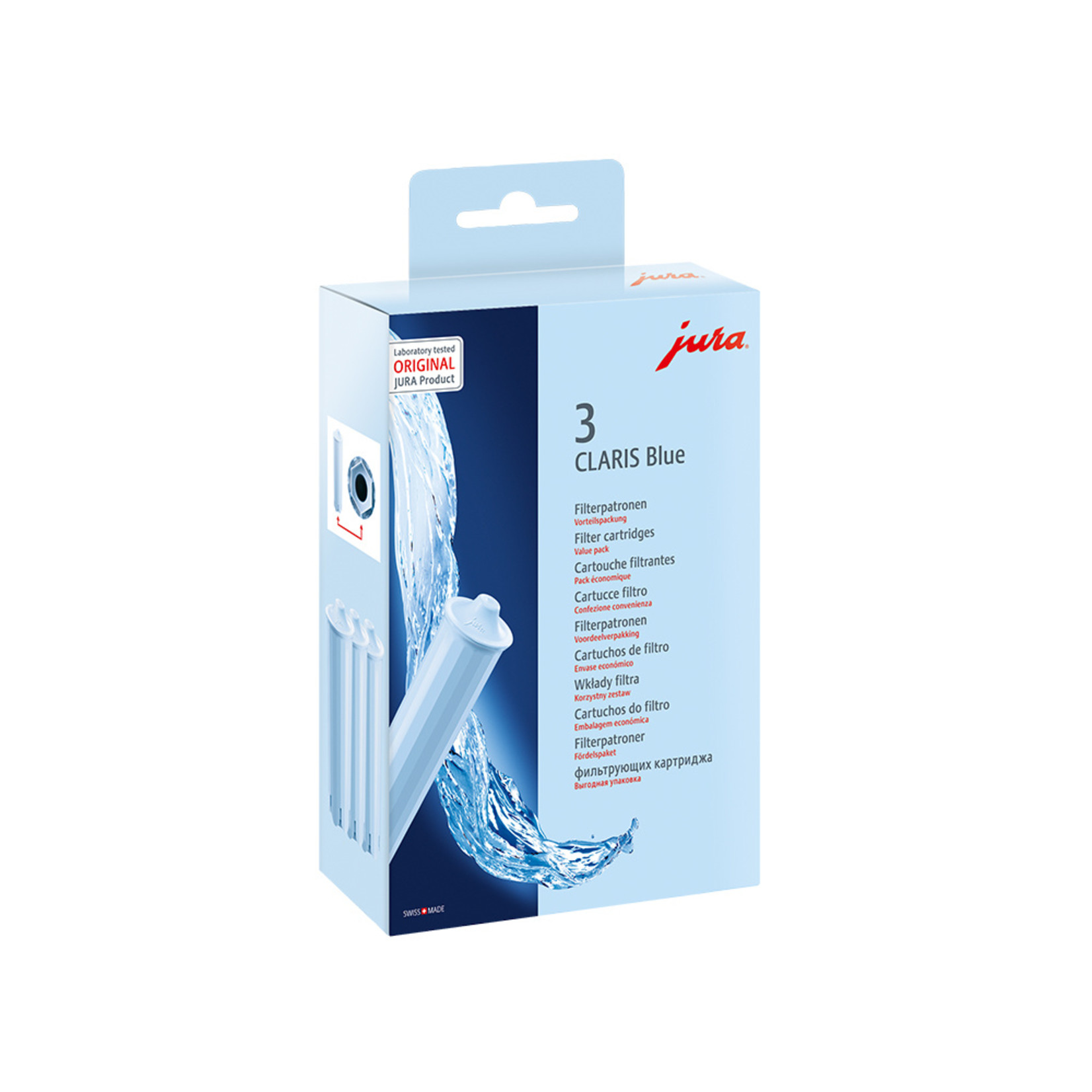 JURA JU71312 - 3 FILTRES A EAU CLARIS BLUE JURA