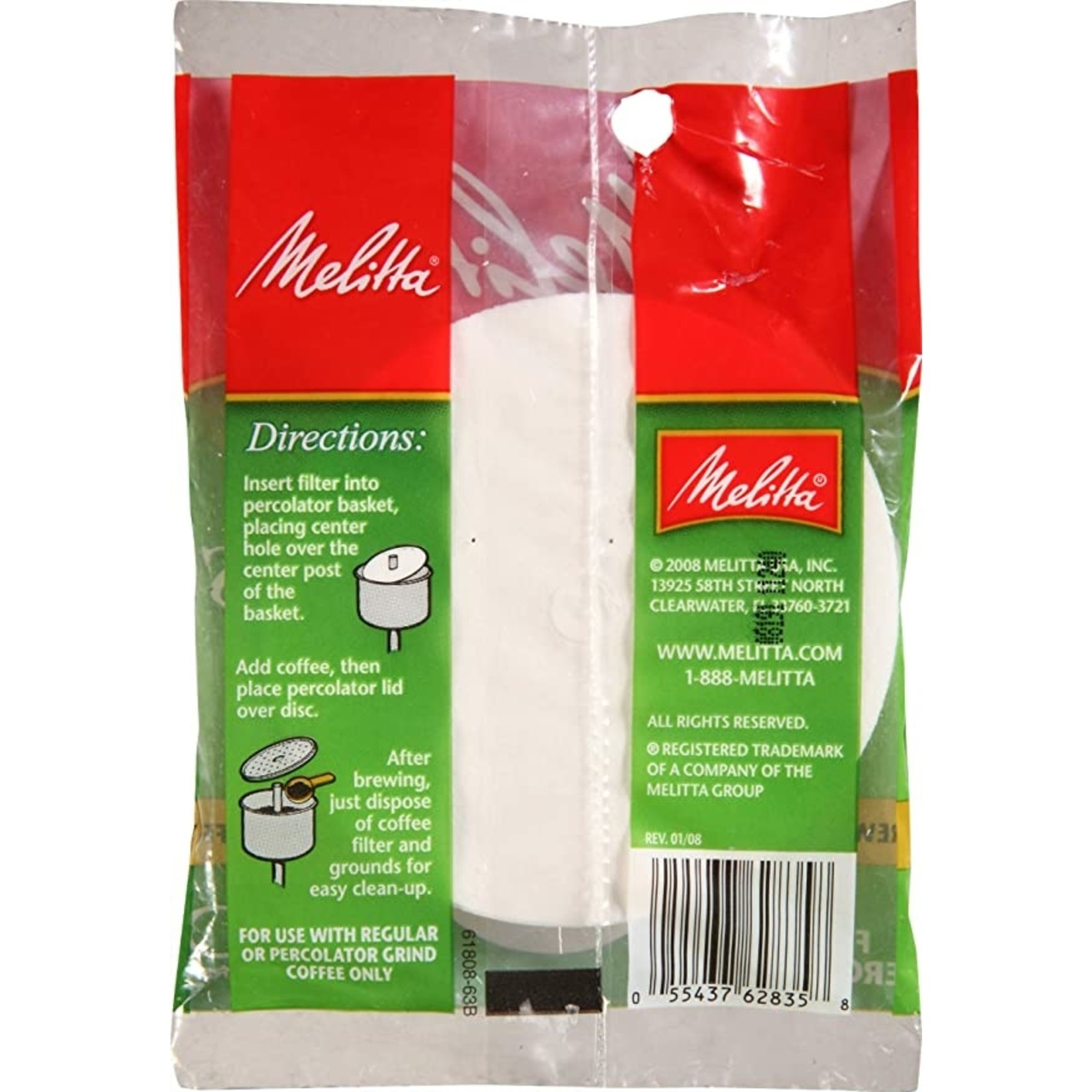 MELITTA 62835 - FILTRE EN DISQUE POUR PERCOLATEUR 3.5 po (100 FILTRES) MELITTA