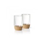 RICARDO 63221  -  ENS. DE 2  TASSES DOUBLE PAROI BASE EN LIEGE 300ML RICARDO ND