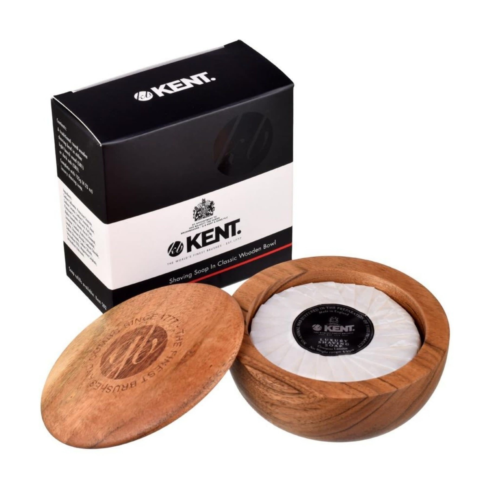 KENT K-SB6 - SAVON A RASER AVEC SON BOL EN BOIS 120g KENT