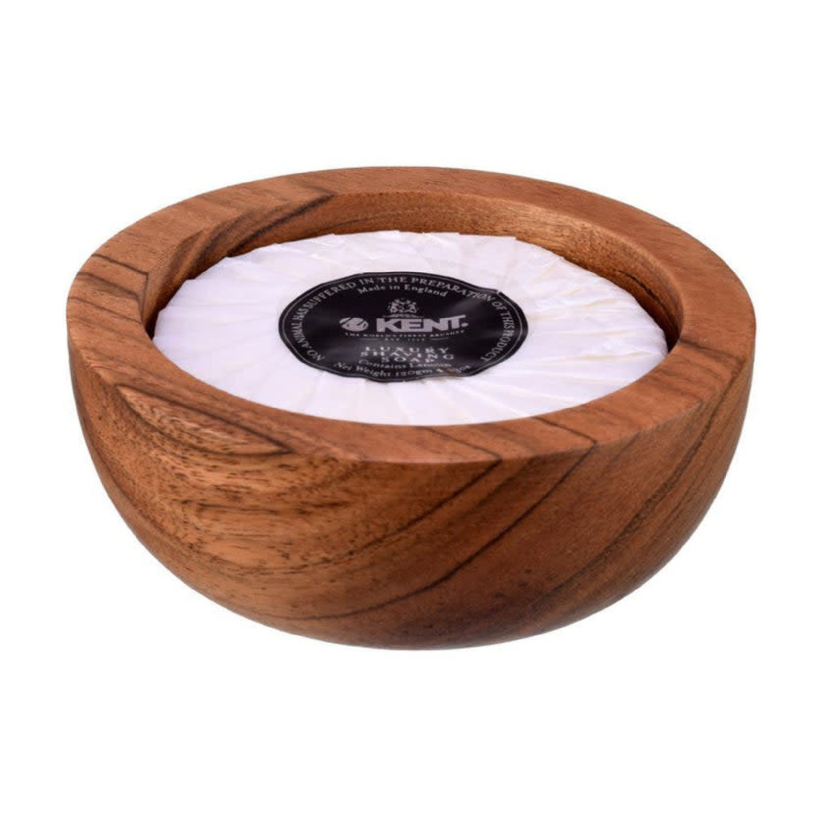 KENT K-SB6 - SAVON A RASER AVEC SON BOL EN BOIS 120g KENT