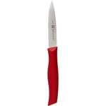 ZWILLING J.A. HENCKELS 1019054  -  COUTEAU A EPLUCHER 3'' ROUGE TWIN ZWILLING